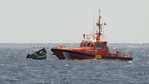 Rescate de una patera, en una imagen de archivo.