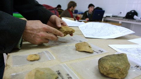 Los investigadores clasificaron y estudiaron los materiales recogidos en la comarca de Lemos en el Centro de Formaci�n e Experimentaci�n Agraria  de Monforte