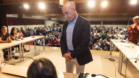 Javier Sar, la semana pasada, durante su toma de posesin tras el pleno de mocin de censura