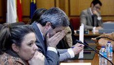 El alcalde, en el pleno en el que recibi� aprobaci�n inicial del plan general de ordenaci�n.