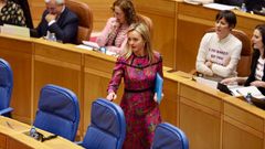 La conselleira Fabiola Garca ayer en el Parlamento