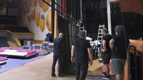 Los preparativos de �Mamma Mia!� en A Coru�a