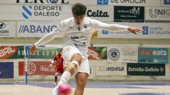 Santa Cruz en un partido disputado en A Malata este curso.