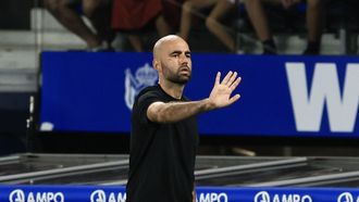 El entrenador del Celta, Claudio Gir�ldez, frente a la Real Sociedad.