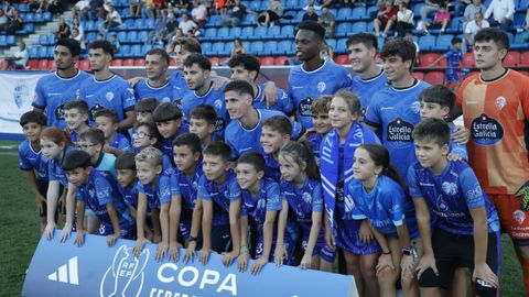 Once inicial del Ourense CF en el partido de octavos de la Copa Federación ante el Zamora CF.
