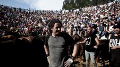 Sabucedo disfruta del espect�culo de la rapa