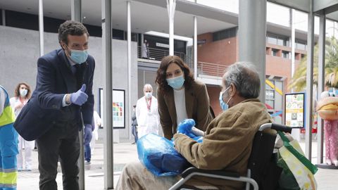 Casado y Ayuso visitaron el hospital de Ifema