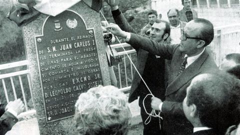 El embalse de Eiras se estrenó en el 1977 con una ceremonia en la que participó Calvo Sotelo