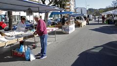 Imagen de archivo del mercadillo ambulante de Boiro