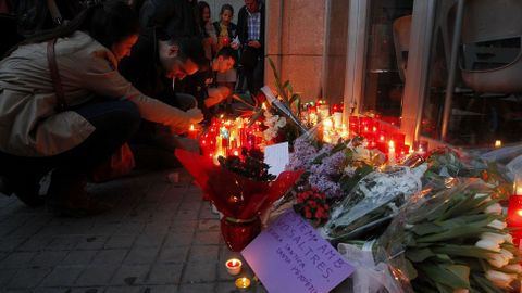 Recuerdo a las vctimas en el Instituto Joan Fuster