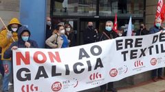 Concentraci�n de trabajadores y representantes de los grupos