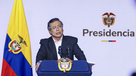 El presidente de Colombia, Gustavo Petro, en una comparecencia el pasado 5 de mayo.
