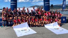 Los remeros crucenses ondearon las dos banderas a lo m�s alto del cielo de Boiro�al ganar las dos categor�as.