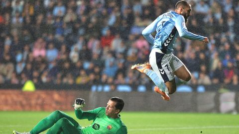 Borja Iglesias es el jugador que particip en ms partidos y uno de los cinco ms utilizados por Claudio Girldez.