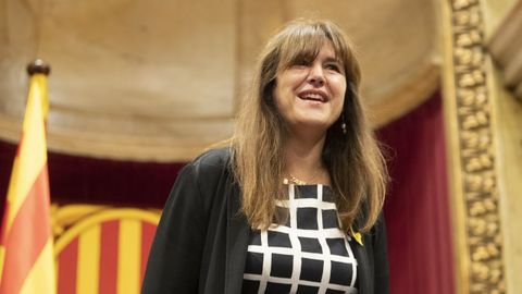 Laura Borr�s en la sesi�n de control del Parlament el pasado 20 de julio