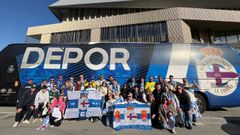 Aficionados de Viveiro del club coru��s, en San Sebasti�n.