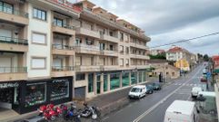 La avenida de Le�n, en Sanxenxo, donde ocurri� el accidente de este jueves por la ma�ana, en una foto de archivo