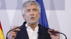 Comparecencia del ministro del Interior, Fernando Grande-Marlaska, tras la videoconferencia de los ministros de la UE para analizar la crisis de Ceuta