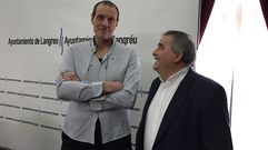 Anibal V�zquez (alcalde Mieres) y Jes�s S�nchez (alcalde de Langreo)