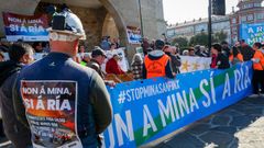 Imagen de la concentraci�n celebrada en Noia. 