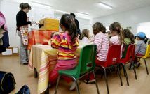 Imagen de archivo del servicio de comedor escolar en el colegio de A G�ndara.