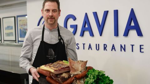 Los productos con los que trabaja el restaurante Gavia de Ferrol para preparar el cocido.