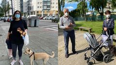 J�sica Rodr�guez, en Navia, y Toni e Isabel, en Coia