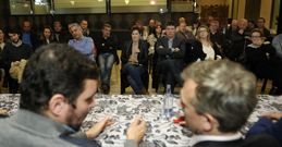 Como presidente del PP provincial Rueda se reuni� con sus filas en Tabeir�s-Montes. 