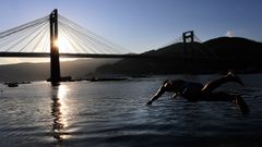 Foto del puente de Rande seleccionada como una de las 25 mejores instant�neas de la infraestructura por el premio Autopista del Atl�ntico y que se expone estos d�as en Nueva York 