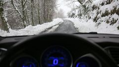 Carretera hacia O Courel desde Pedrafita