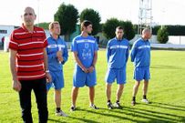 Xaime Castro y Manolo Garc�a en una presentaci�n del equipo. 