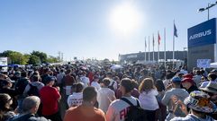 Imagen de la semana pasada de una asamblea de trabajadores de Airbus, en huelga