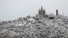 Las im�genes de la nieve en Barcelona