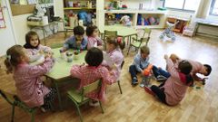 Imagen de archivo de un colegio de Val do Dubra. En Galicia se fomenta la educaci�n colaborativa y el aprendizaje basado en proyectos