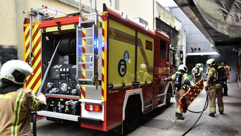 Imagen de archivo de una intervenci�n de los bomberos de A Coru�a