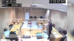 Captura del v�deo publicado por la Cadena Ser en el que se escucha a tres miembros del tribunal una vez acabada la vista