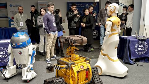 Imagen de archivo de una exhibición de automatismos industriales en Vigo
