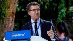 El presidente de la Xunta, Alberto N��ez Feijoo