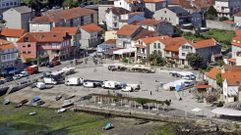 Praza da Chousa, en Combarro, uno de los espacios que Portos estudia ceder a los Concellos en la provincia