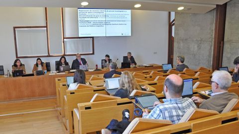 Sesi�n na sala de xuntas�do edificio Ernestina Otero.