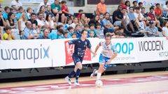 Yan Matheus durante el encuentro entre el Wanapix y O Parrulo