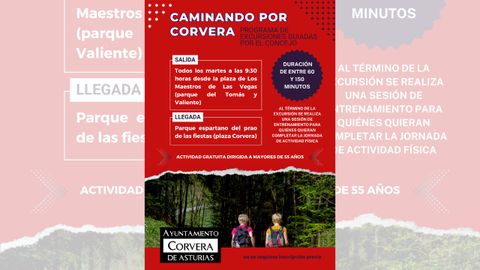 Cartel del programa �Caminando por corvera�