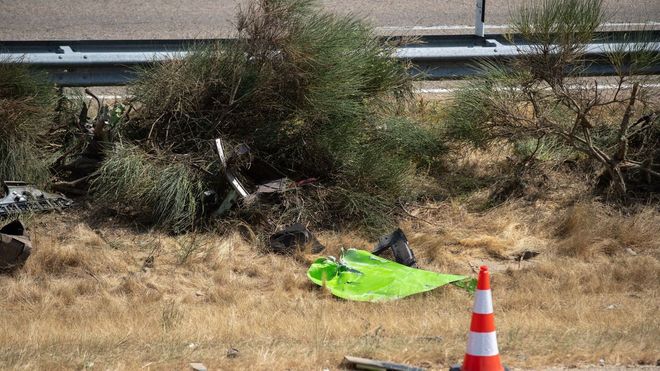 El lugar en el que se produjo el accidente.