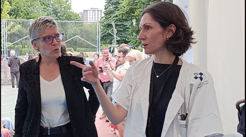 La consejera de Salud del Principado de Asturias, Concepci�n Saavedra, participa en la II Feria de Salud de Laviada �LAViaDA en movimiento!, en la pista polideportiva de Laviada, en Gij�n