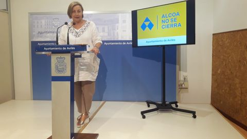 La alcaldesa de Avil�s, Mariv� Monteser�n