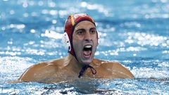 Unai Aguirre se mostr� muy seguro en la porter�a de Espa�a.