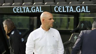 O adestrador do Celta Fortuna, Fredi �lvarez, no partido da pasada xornada en Bala�dos.