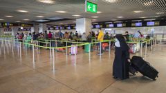 Imagen de este verano en el aeropuerto de Barajas, en Madrid