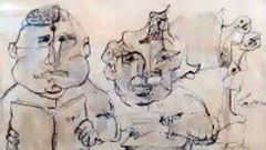 Donaci�n de cuadros al Concello de Vigo