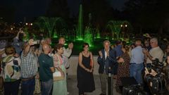 Inauguraci�n de la nueva fuente del Parque dos Condes de Monforte